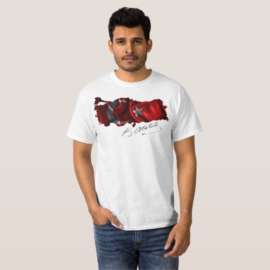 Türkische Flagge Tシャツ (正面フル)