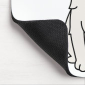 TurkishヴァンCat Cartoon マウスパッド (コーナー)