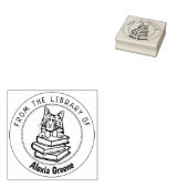 Turkish Angora Catの図書館から入手した本 ラバースタンプ (押印)