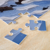 Turkish Angora Cat Christmas Boat Holiday ジグソーパズル (側面)