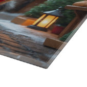 Turkish Angora Cats Christmas Snow Holiday カッティングボード (角)