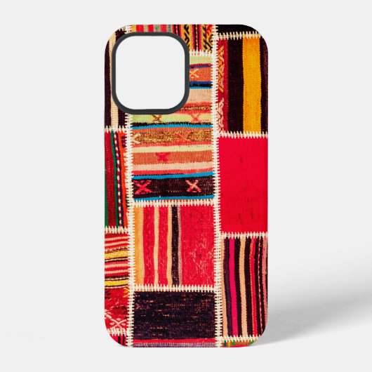 Turkish carpet patchwork handmade. Patchwork patte iPhoneケース (裏面)