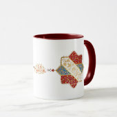 Turkish design elegant Eid Mubarak  マグカップ (正面右)