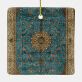 Turkish Kilim Antique セラミックオーナメント (裏面)