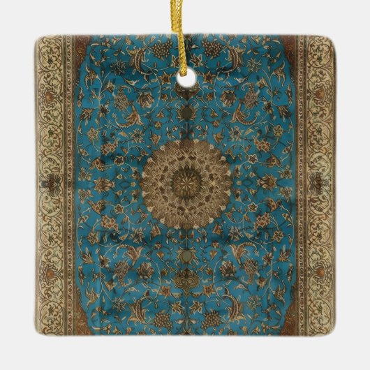 Turkish Kilim Antique セラミックオーナメント (正面)