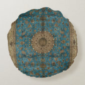 Turkish Kilim Antique ラウンドクッション (裏面)