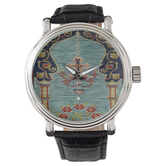 Turkish Kilim Carpet Rug Antique 腕時計 (正面)