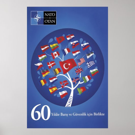 Turkish NATO Anniversary Poster Together for Peace ポスター (正面)