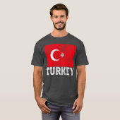 Turkishurkey Flag Family Pride Cory Nation family Tシャツ (正面フル)