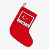 Türkiye スモールクリスマスストッキング (正面 (吊り時))