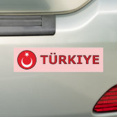 Turkiye バンパーステッカー (車上)