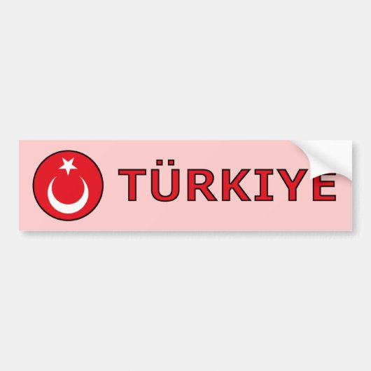 Turkiye バンパーステッカー (正面)