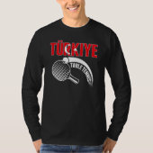 Turkiye Table Tennis   Support Turkey Ping Pong Te Tシャツ (正面)