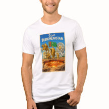 Turkmenistanを訪ねる - 旅行用Tシャツ