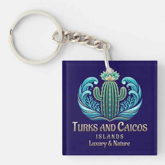 Turks and Caicos Islands キーホルダー (正面)
