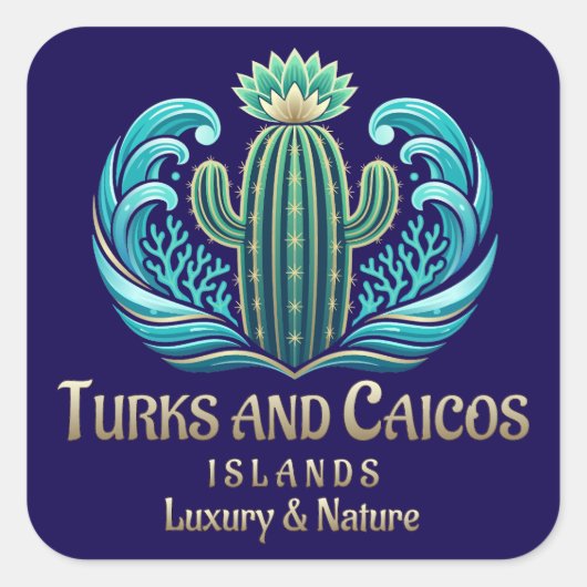 Turks and Caicos Islands スクエアシール (正面)