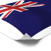 Turks And Caicos Islands Flag Poster Print ポスター (角)