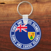 Turks and Caicos Islands Round Emblem キーホルダー (正面)