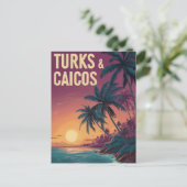 Turks and Caicos Islands vintage ポストカード (スタンド正面)