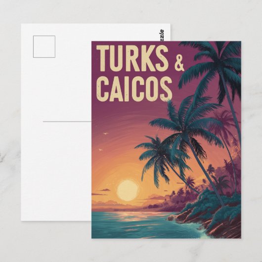 Turks and Caicos Islands vintage ポストカード (正面/裏面)