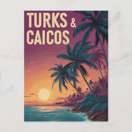 Turks and Caicos Islands vintage ポストカード (正面)