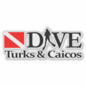Turks & Caicos DV4 シール (正面)