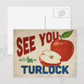 Turlock California Apple – ヴィンテージ・トラベル ポストカード (正面/裏面)