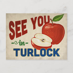 Turlock California Apple – ヴィンテージ・トラベル ポストカード