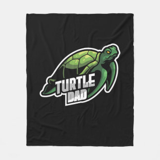 Turlte Lover | Turtle Dad フリースブランケット