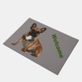 Türmatte französische Bulldoggen  ドアマット (アングル)