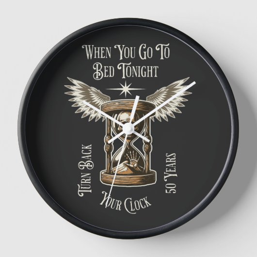 Turn Back Your Clock 50 Years 壁時計 (正面)
