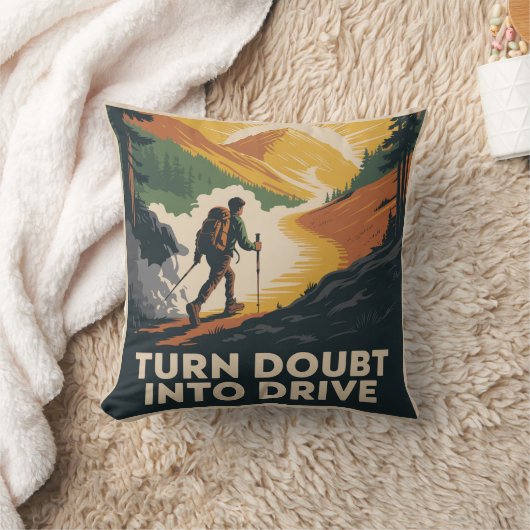 Turn Doubt Into Drive クッション (ブランケット)