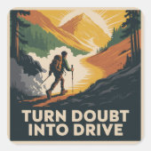 Turn Doubt Into Drive スクエアシール (正面)