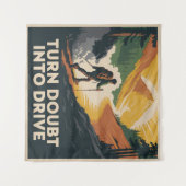 Turn Doubt Into Drive タペストリー (正面(横))