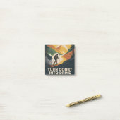 Turn Doubt Into Drive ポストイット (デスク上)