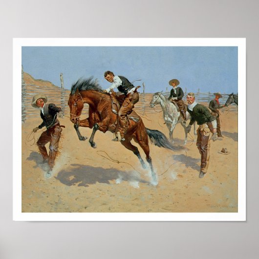 Turn Him Loose, Bill, c.1893 (キャンバス上の油) ポスター (正面)