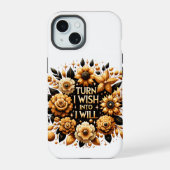 Turn I wish into I will Phone Case iPhone 15ケース (裏面)