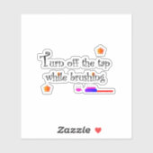 Turn off the tap while brushing sticker シール (シート)