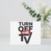 Turn Off The TV  Fake News  Propaganda ポストカード (スタンド正面)