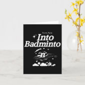 Turn Pain Into Badminton Racket Shuttle Sports  カード (黄色い花)