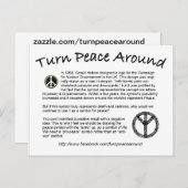 Turn Peaceポストカのまわりにード ポストカード (正面/裏面)