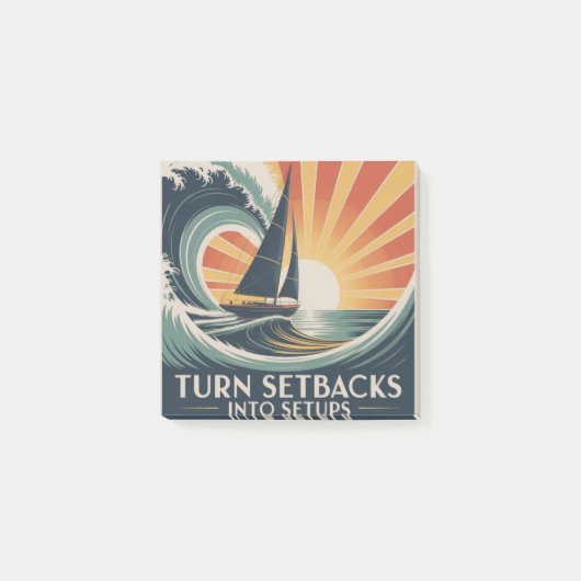 Turn Setbacks Into Setups ポストイット (正面)