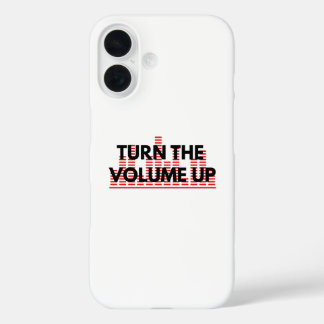 Turn The Volume Up ミニマルスマホケース iPhone 16ケース