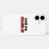 Turn The Volume Up ミニマルスマホケース Case-Mate iPhoneケース (裏面 (横))