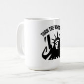 Turn The Volume Up New York Zohran Mamdani コーヒーマグカップ (正面左)