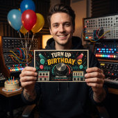 Turn Up the Birthday! 🎛️🎂 ポストカード