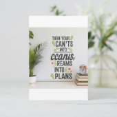 Turn Your Can'ts into Cans, Your Dreams into Plans サンキューカード (スタンド正面)