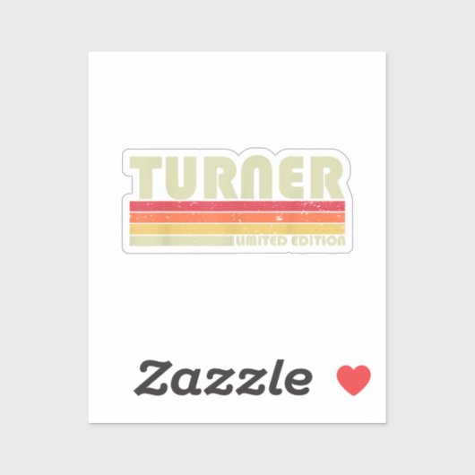 TURNER おもしろい 職業 タイトル 職業 誕生日 ワーカー シール (シート)