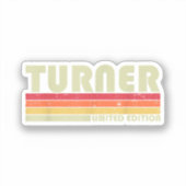 TURNER おもしろい 職業 タイトル 職業 誕生日 ワーカー シール (正面)
