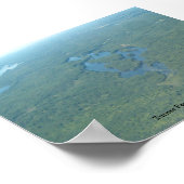 Turner Pond, Somerville Maine ポスター (角)